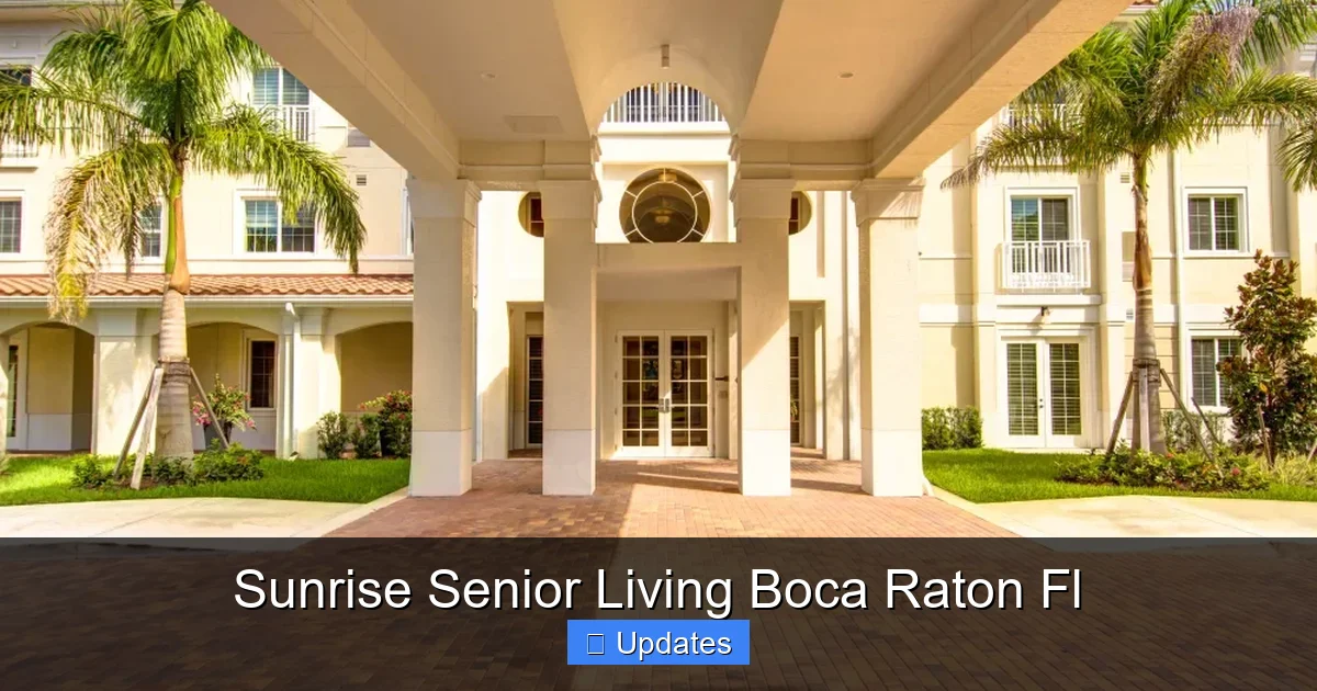 Sunrise Senior Living Boca Raton Fl