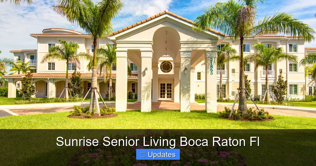 Sunrise Senior Living Boca Raton Fl