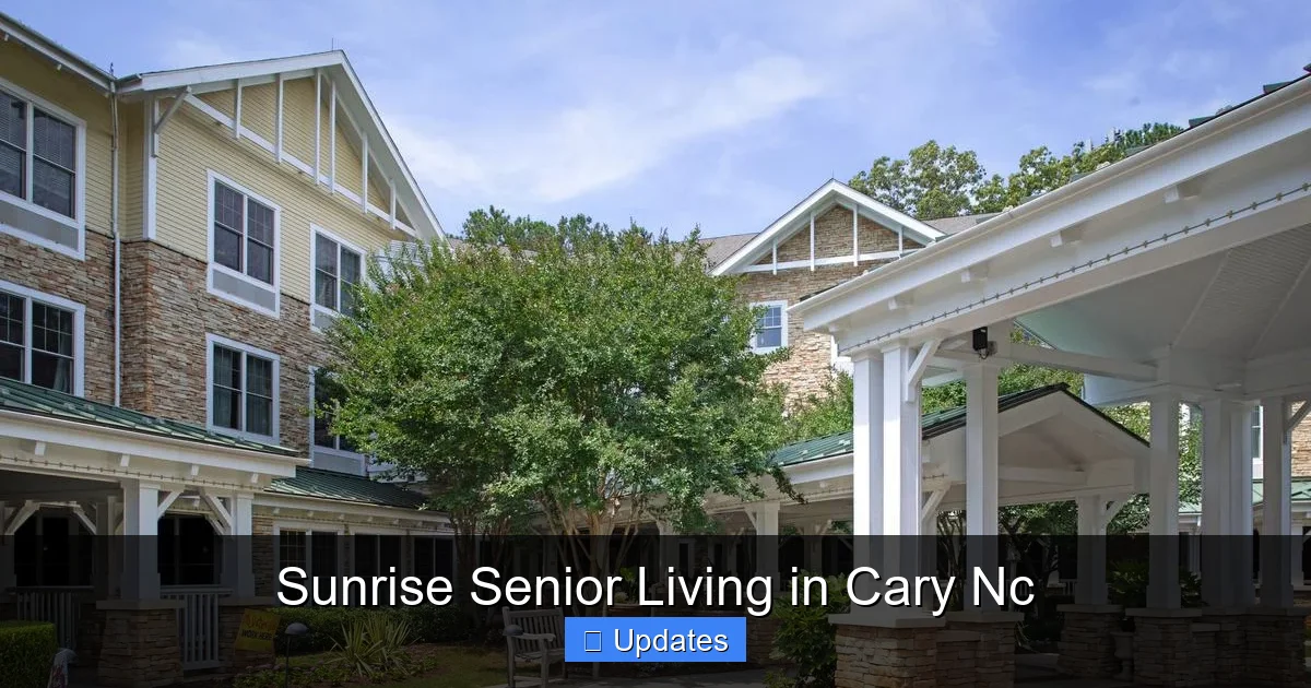 Sunrise Senior Living in Cary Nc