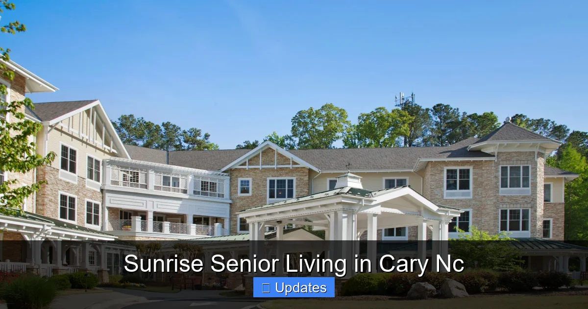 Sunrise Senior Living in Cary Nc