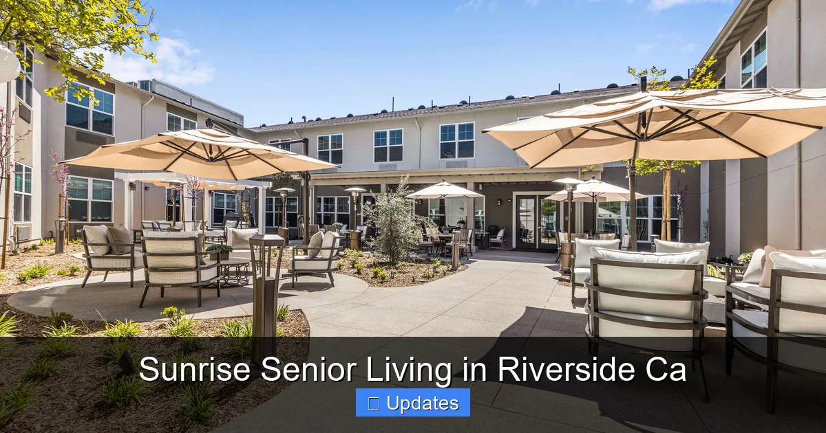 Sunrise Senior Living in Riverside Ca