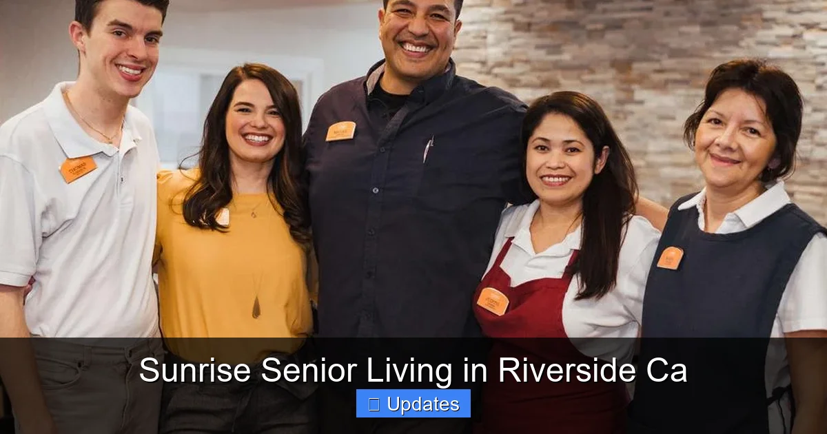 Sunrise Senior Living in Riverside Ca