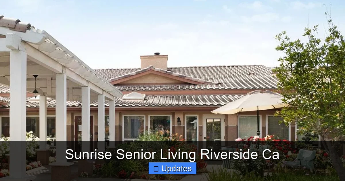 Sunrise Senior Living Riverside Ca