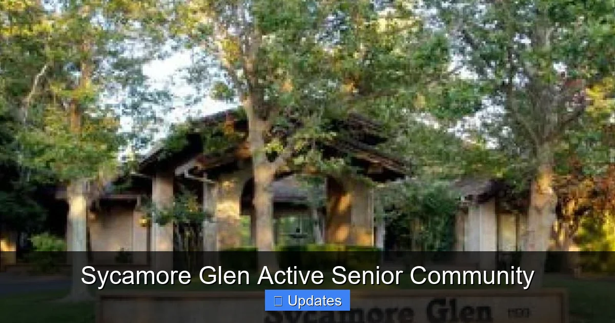 Sycamore Glen Active Senior Community