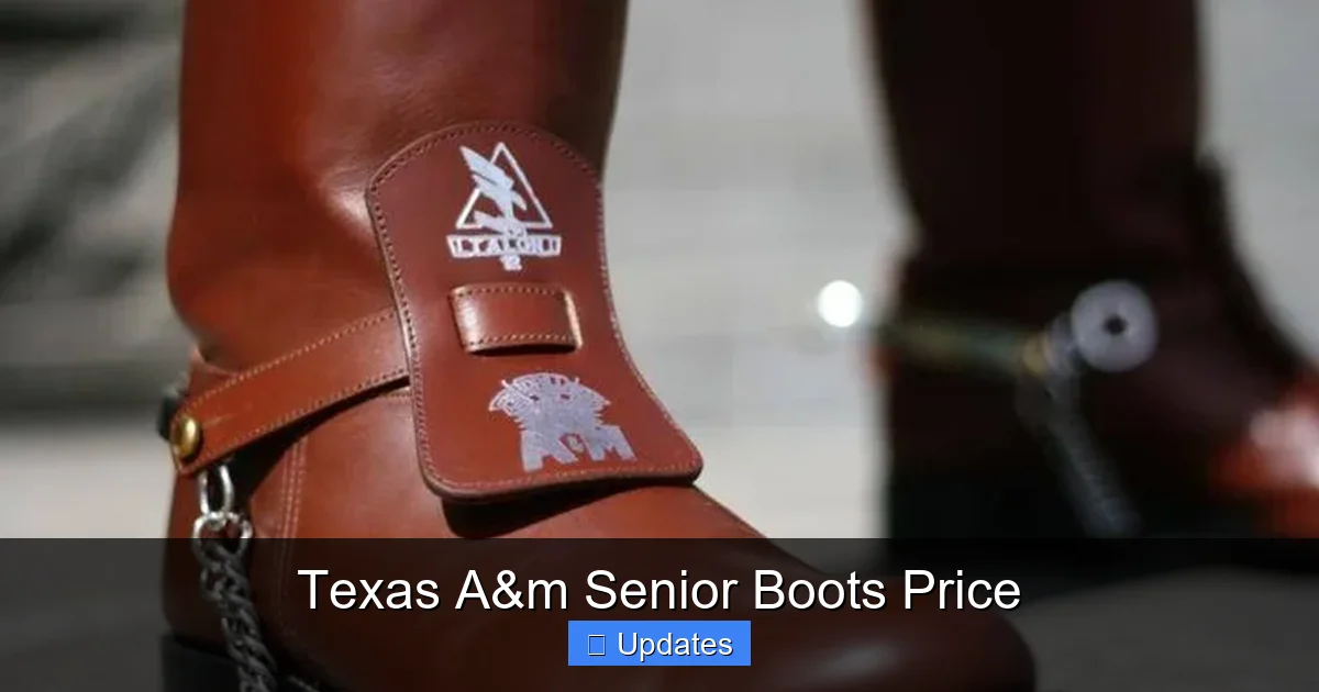 Texas A&m Senior Boots Price