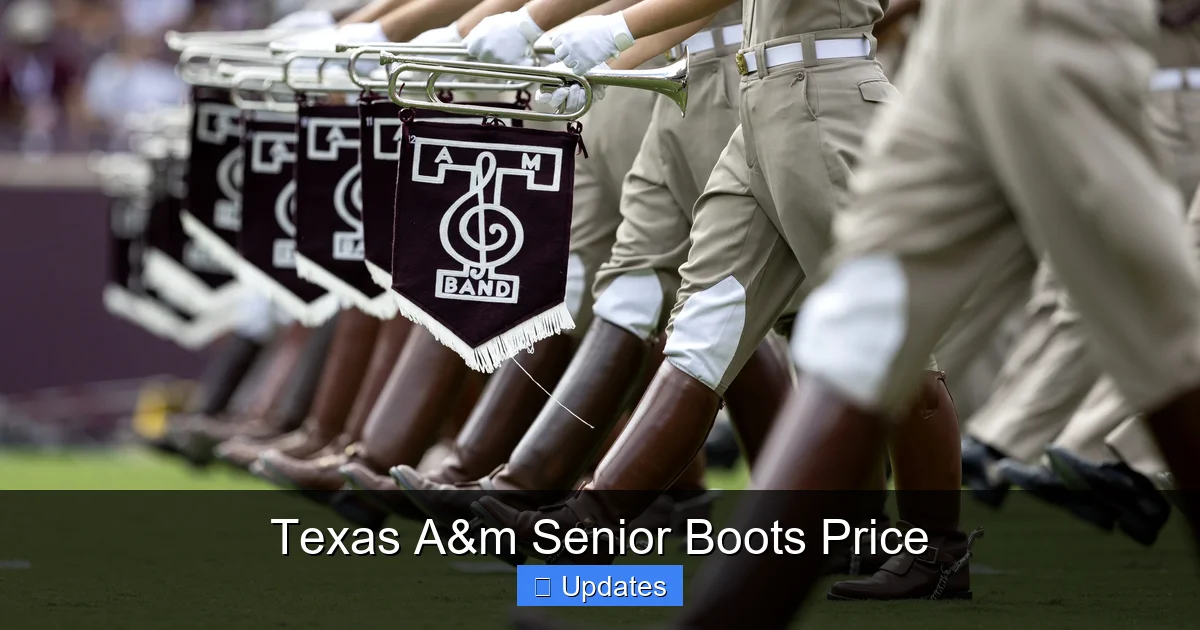 Texas A&m Senior Boots Price