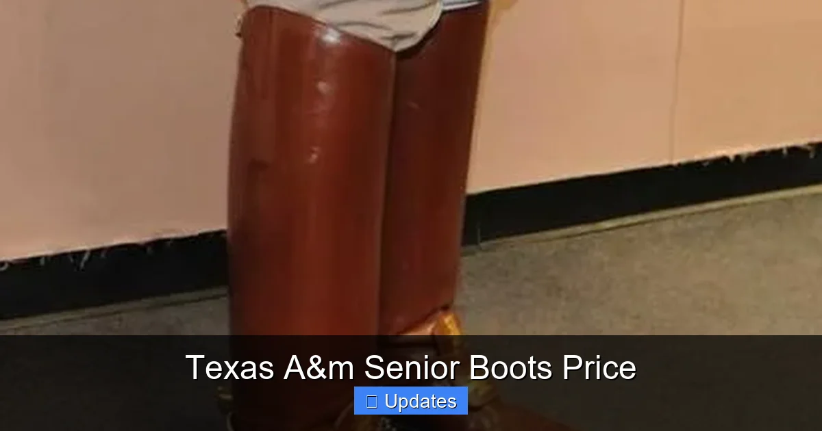 Texas A&m Senior Boots Price