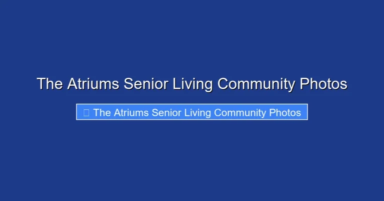 The Atriums Senior Living Community Photos