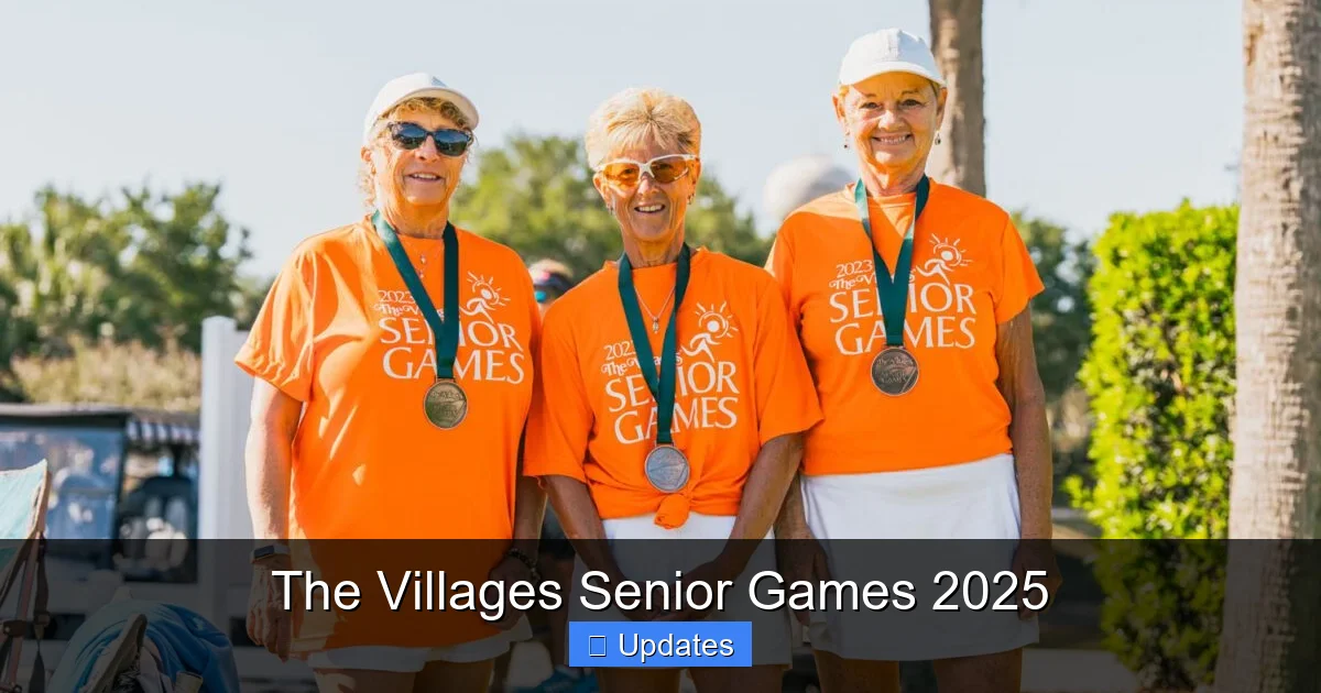 The Villages Senior Games 2025