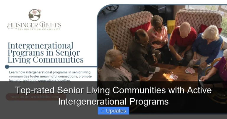 Top-rated Senior Living Communities with Active Intergenerational Programs