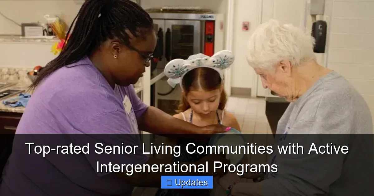 Top-rated Senior Living Communities with Active Intergenerational Programs