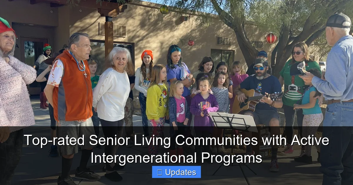Top-rated Senior Living Communities with Active Intergenerational Programs