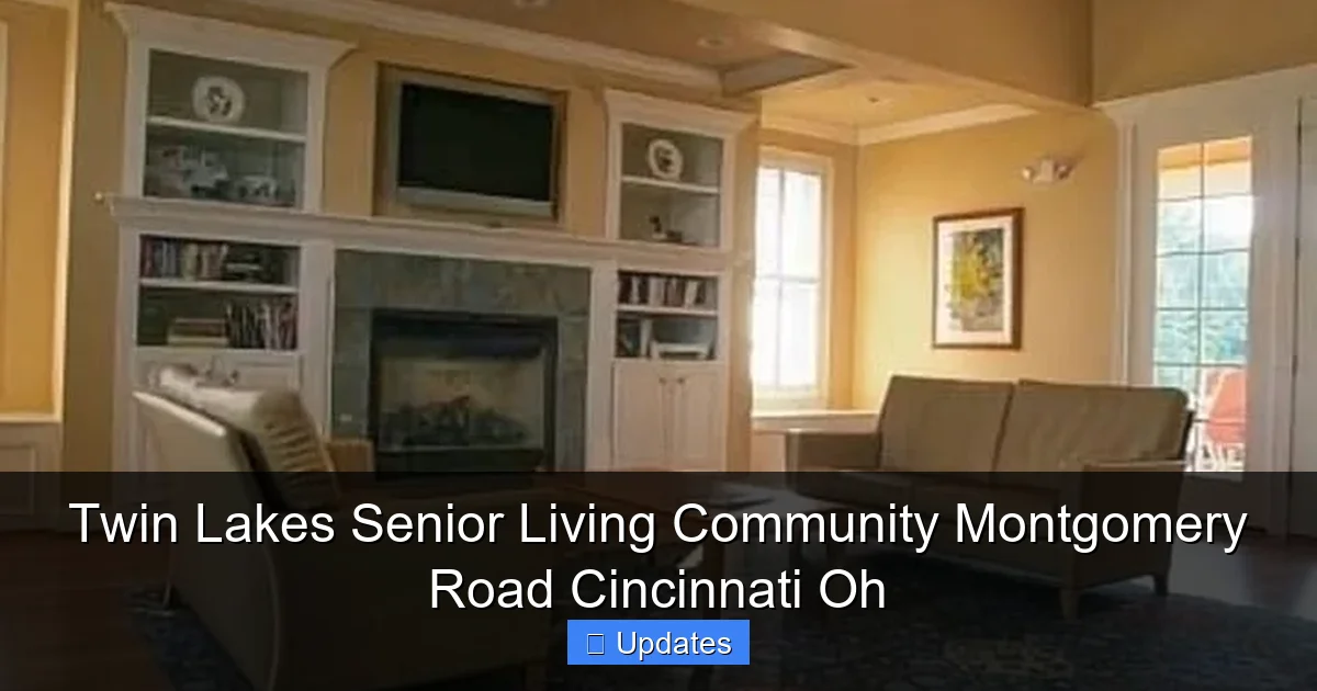 Twin Lakes Senior Living Community Montgomery Road Cincinnati Oh