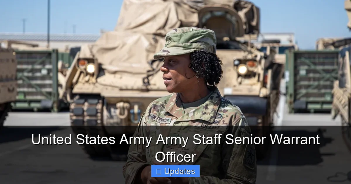 United States Army Army Staff Senior Warrant Officer