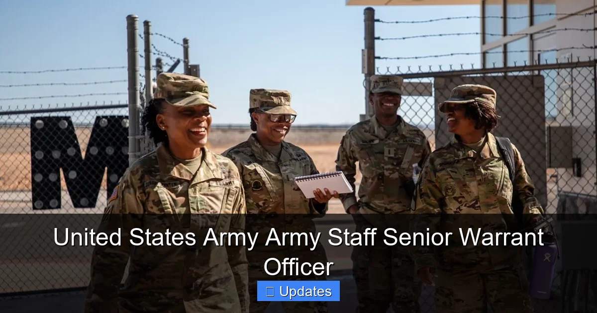 United States Army Army Staff Senior Warrant Officer