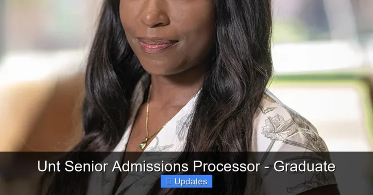 Unt Senior Admissions Processor - Graduate