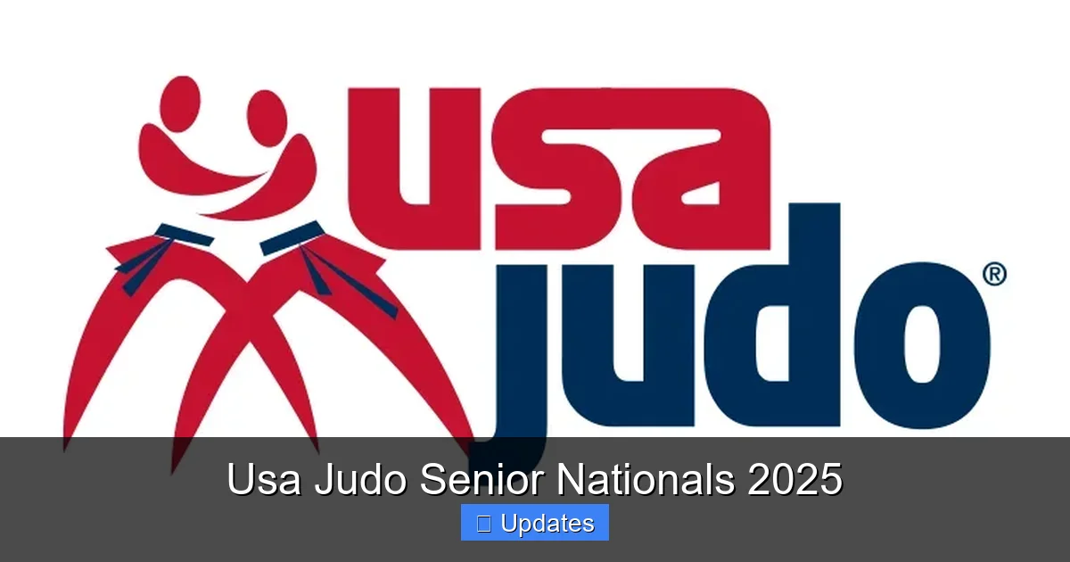 Usa Judo Senior Nationals 2025