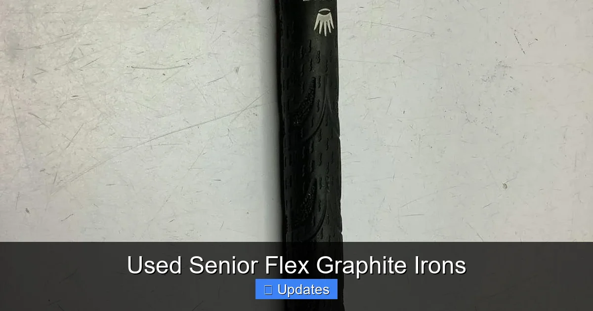 Used Senior Flex Graphite Irons