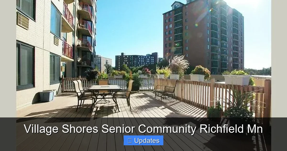 Village Shores Senior Community Richfield Mn