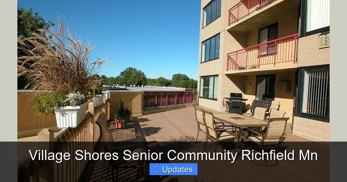 Village Shores Senior Community Richfield Mn