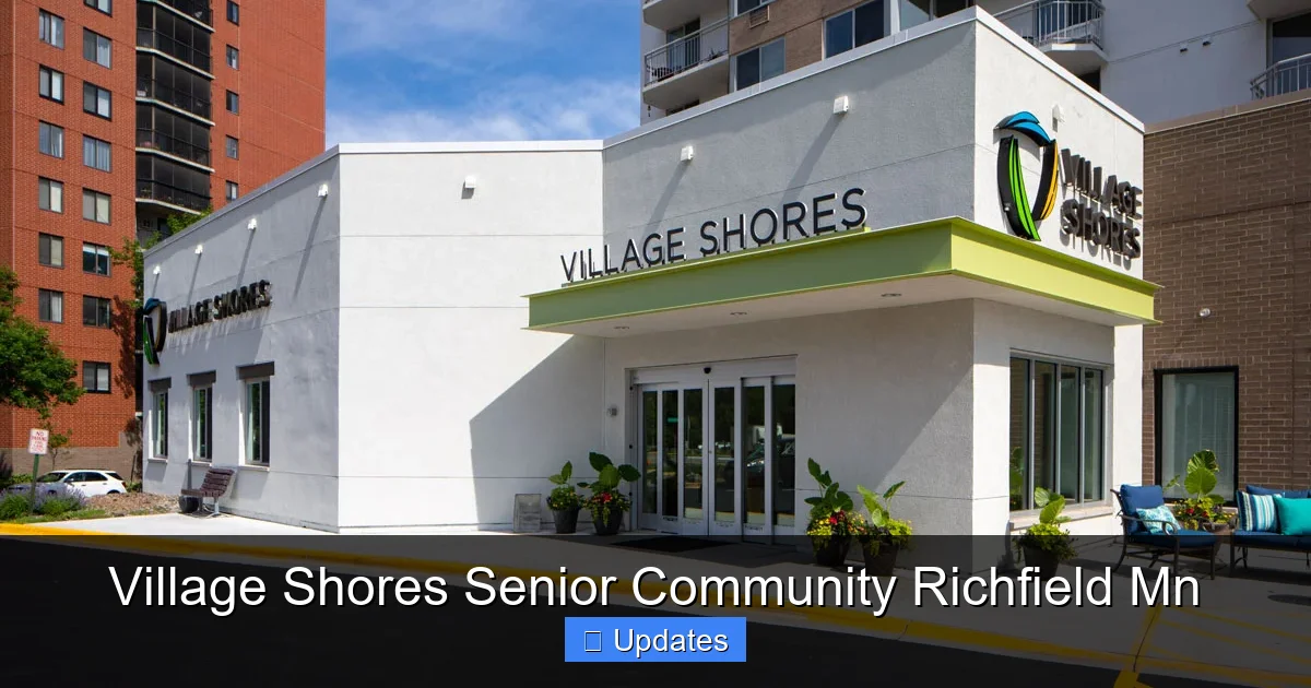 Village Shores Senior Community Richfield Mn