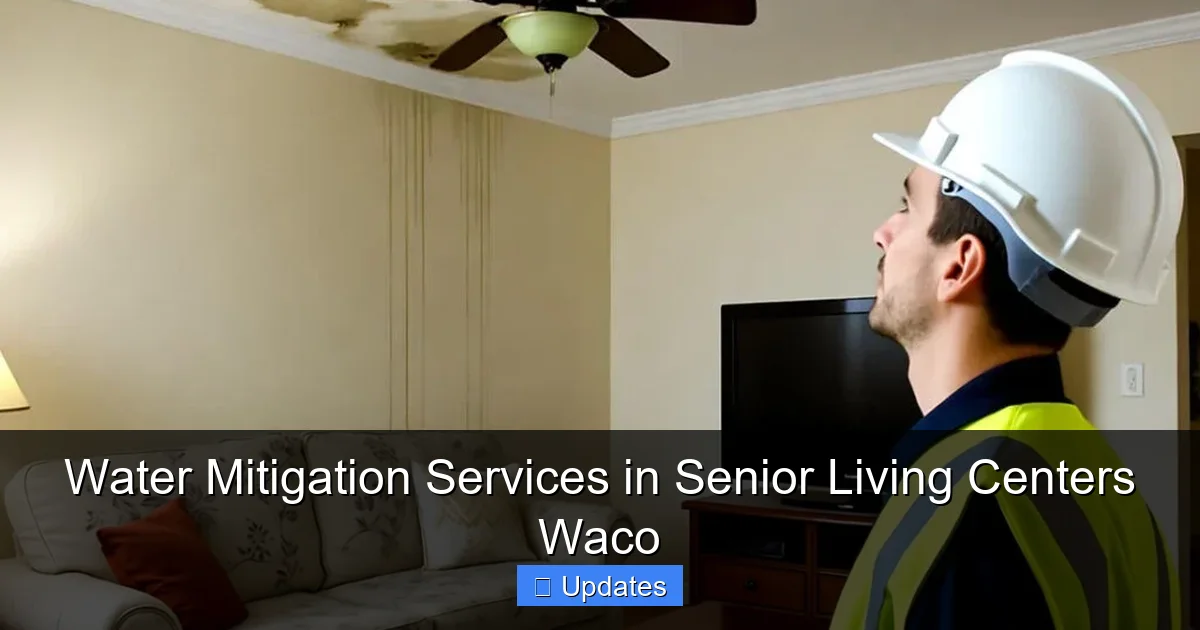 Water Mitigation Services in Senior Living Centers Waco
