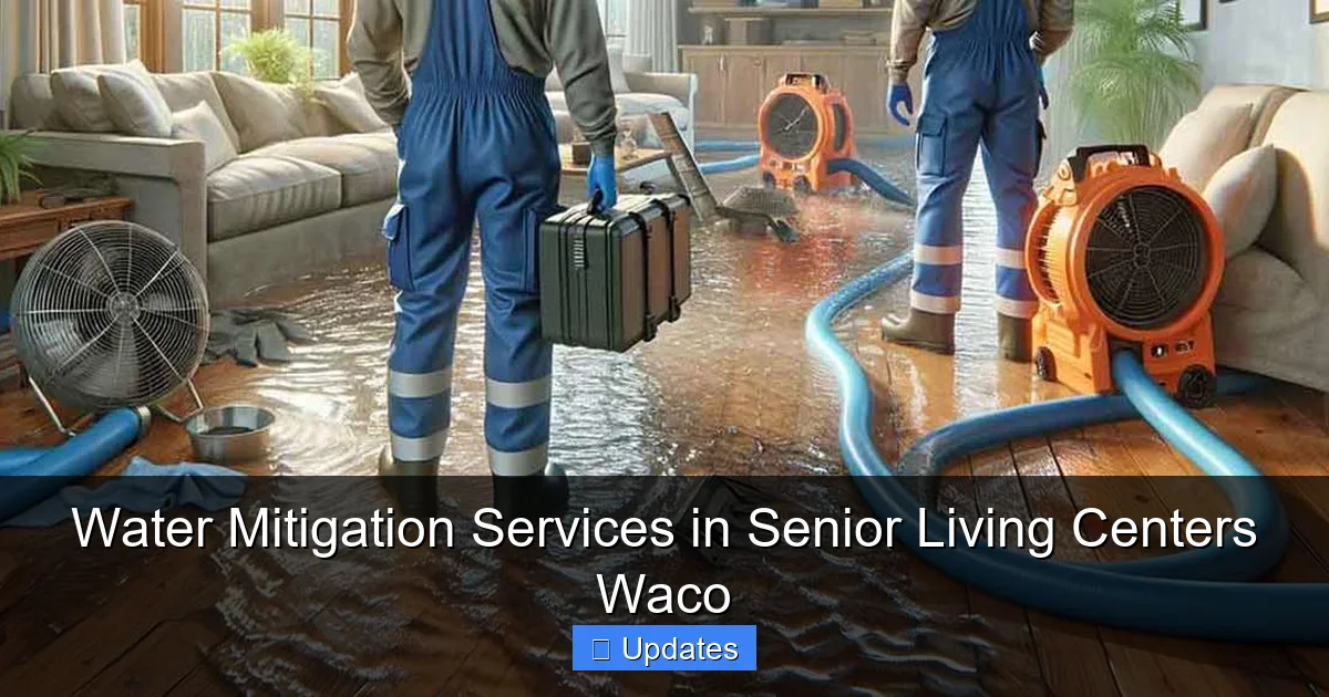 Water Mitigation Services in Senior Living Centers Waco