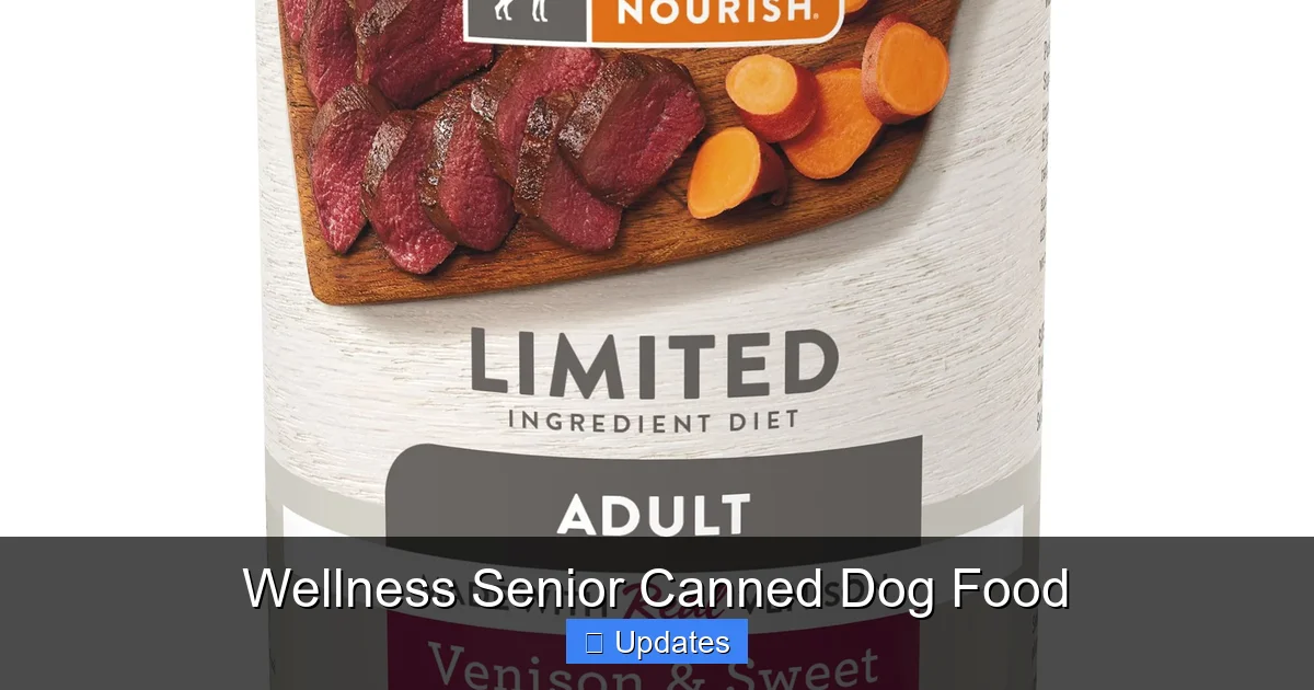 Wellness Senior Canned Dog Food