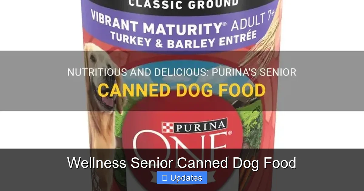 Wellness Senior Canned Dog Food