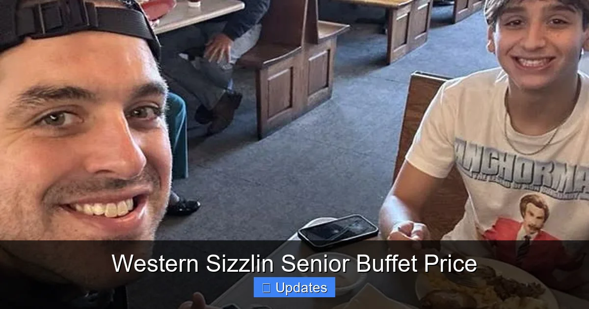 Western Sizzlin Senior Buffet Price