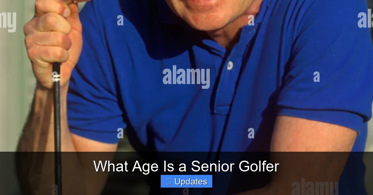 What Age Is a Senior Golfer