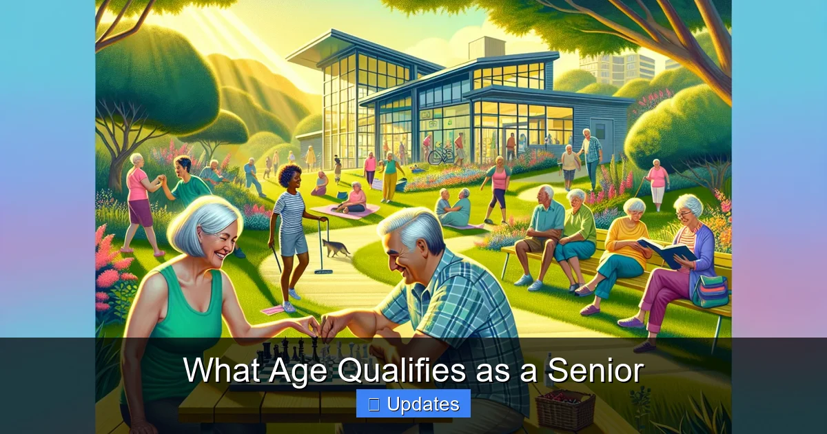 What Age Qualifies as a Senior