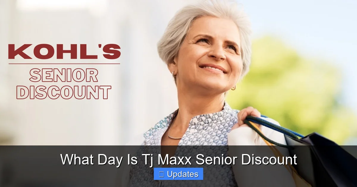 Sensor Discont What Day Is Tj Maxx Senior Discount - SeniorsProTalk