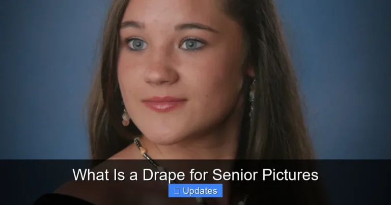 What Is a Drape for Senior Pictures
