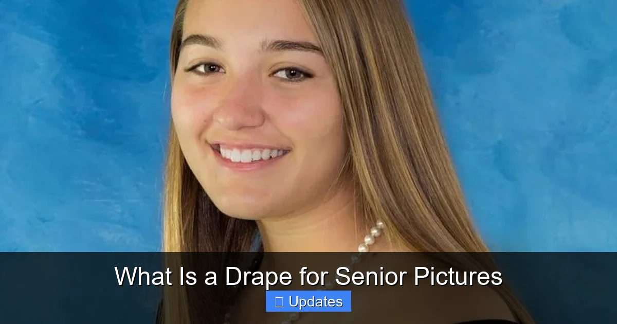 What Is a Drape for Senior Pictures