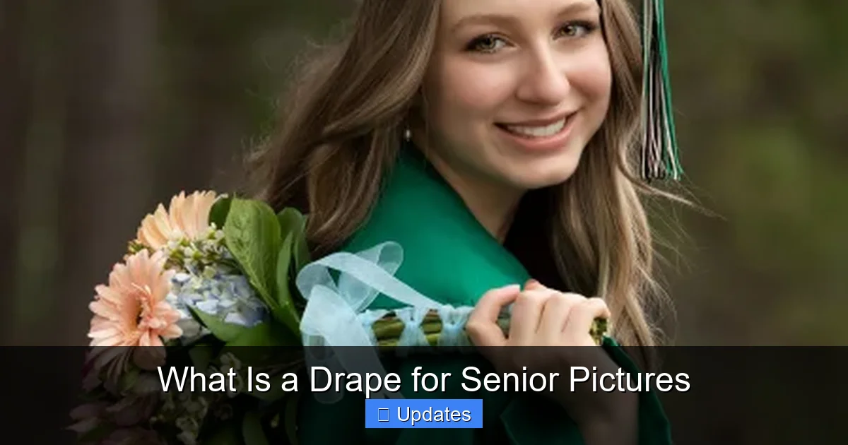 What Is a Drape for Senior Pictures