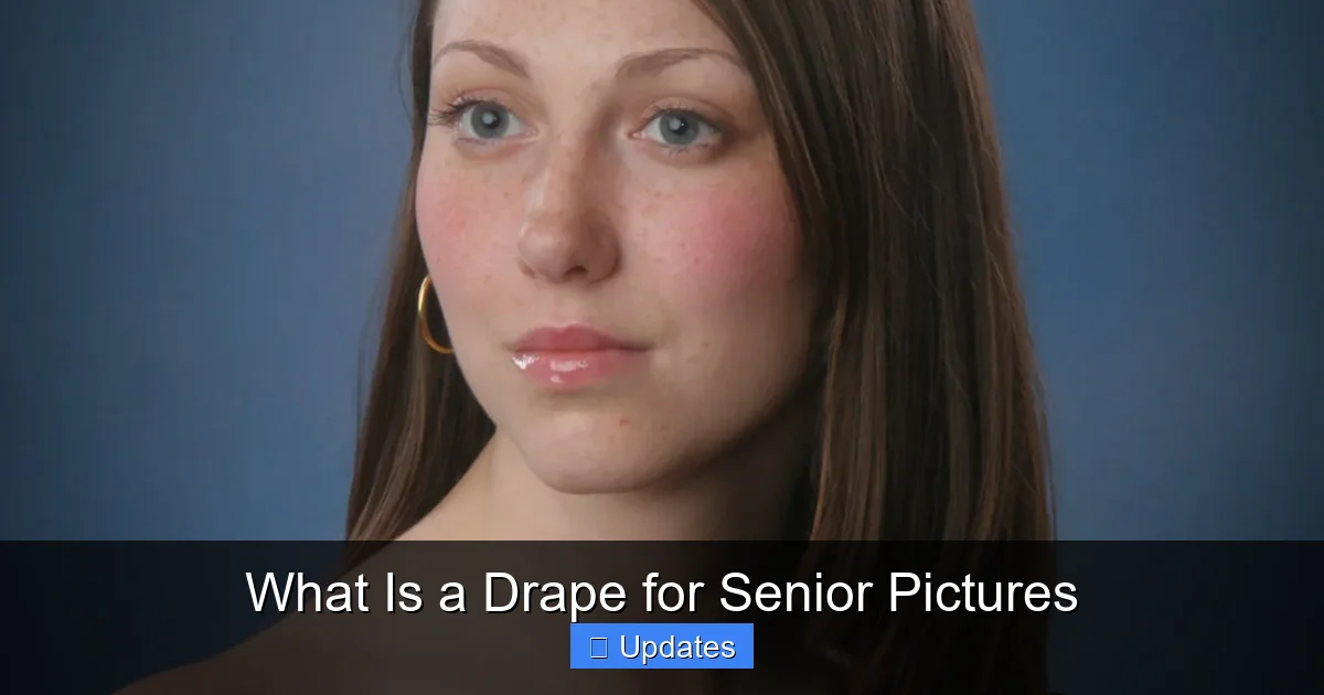 What Is a Drape for Senior Pictures