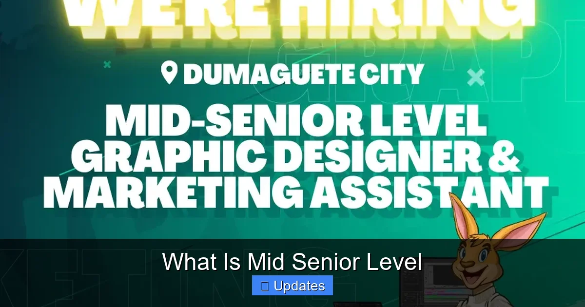 What Is Mid Senior Level