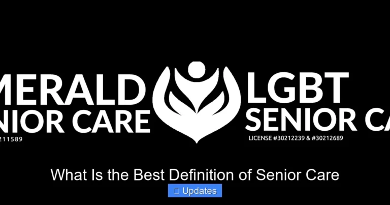 What Is the Best Definition of Senior Care