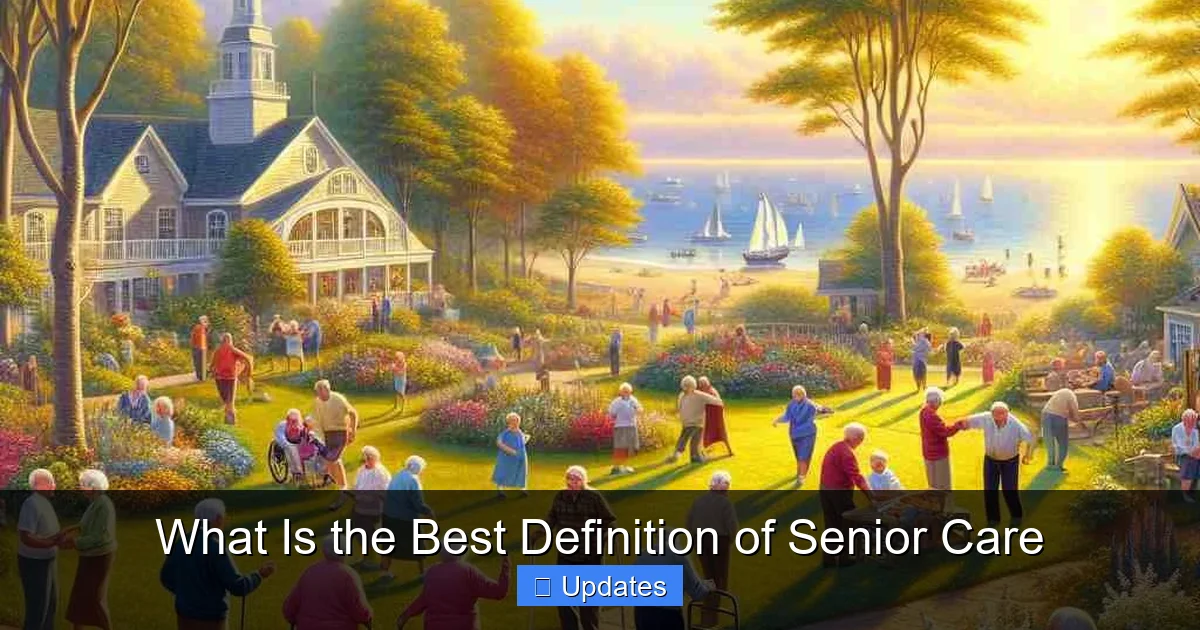 What Is the Best Definition of Senior Care