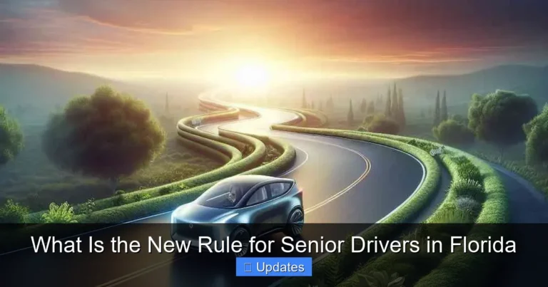 What Is the New Rule for Senior Drivers in Florida