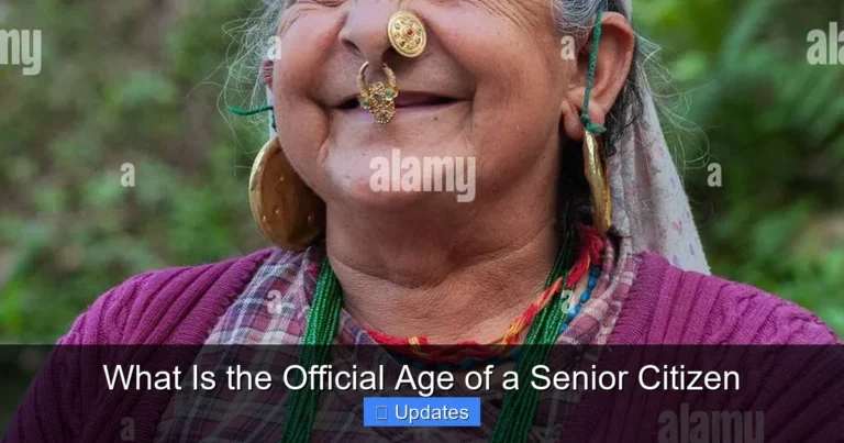 What Is the Official Age of a Senior Citizen