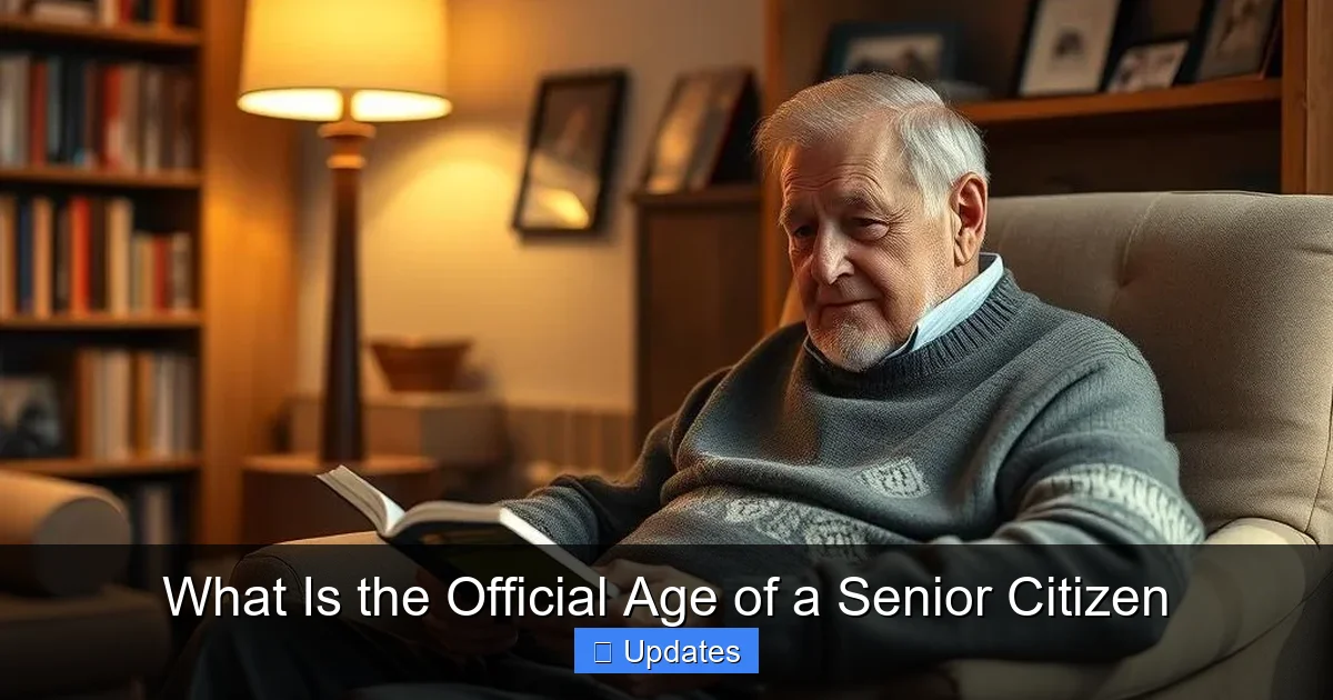 What Is the Official Age of a Senior Citizen