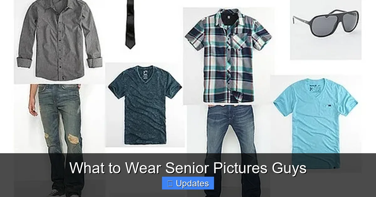 What to Wear Senior Pictures Guys