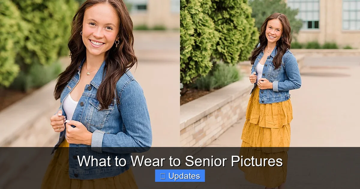 What to Wear to Senior Pictures