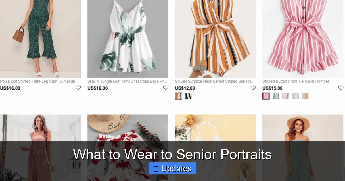 What to Wear to Senior Portraits