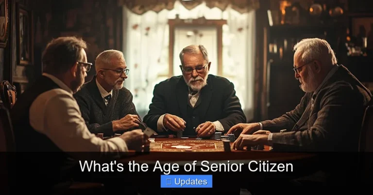 What's the Age of Senior Citizen