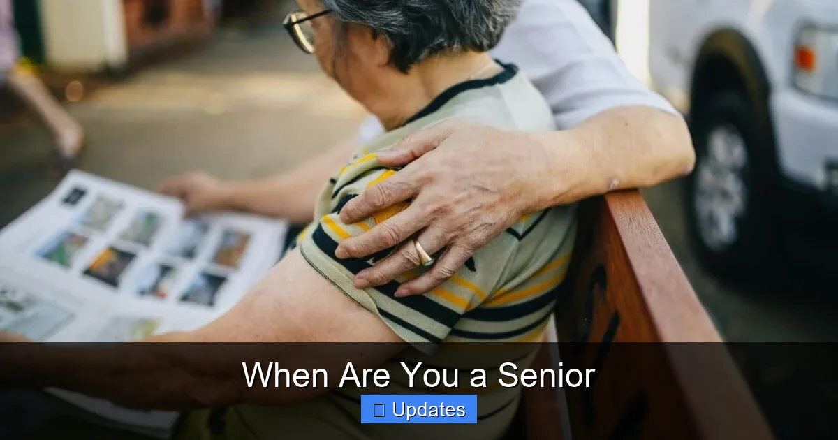 When Are You a Senior