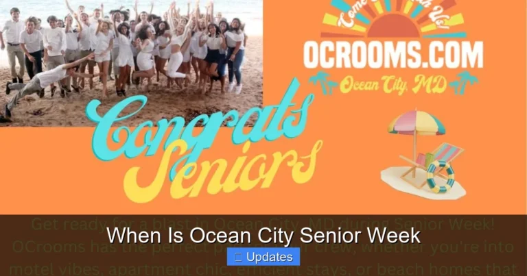When Is Ocean City Senior Week