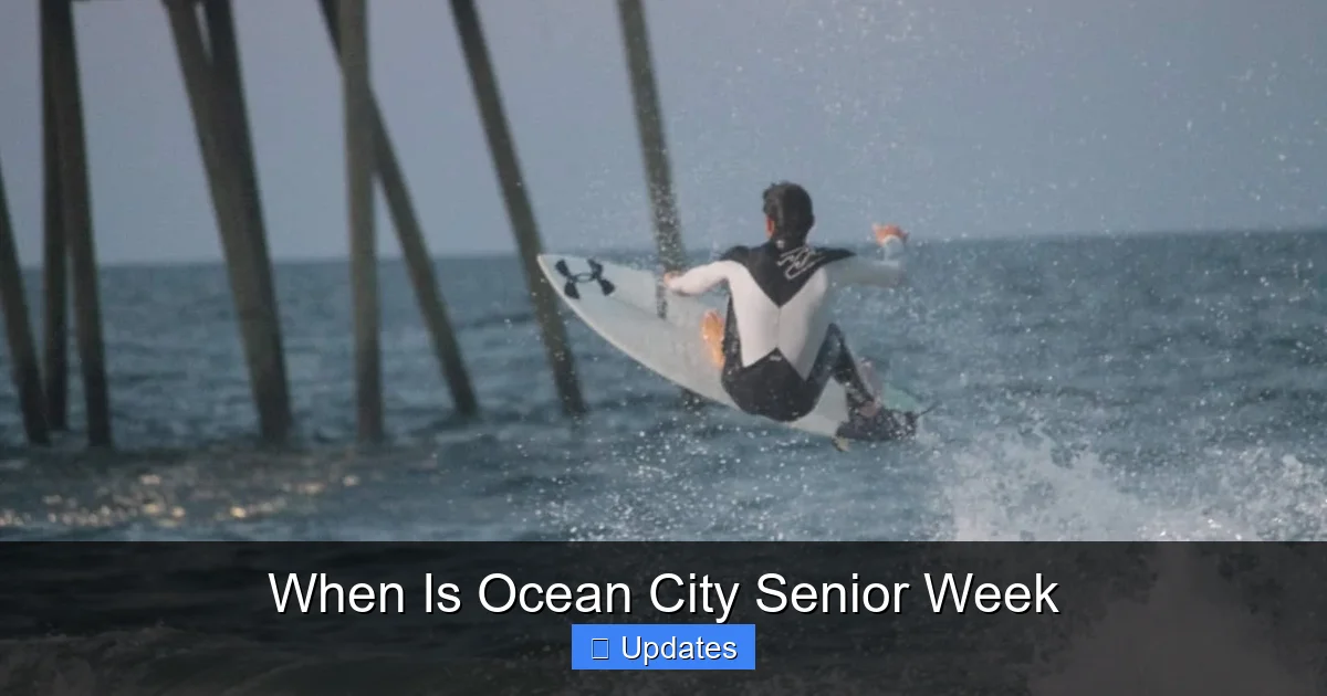 When Is Ocean City Senior Week